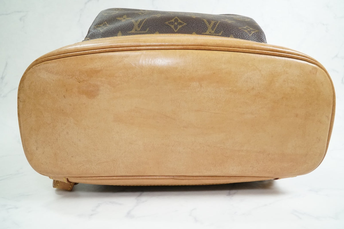 [Good] Louis Vuitton Monogram Montsouris GM Backpack Rucksack M51135 Vintage