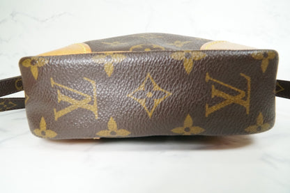 [Good] Louis Vuitton Monogram Danube Shoulder Bag M45266 Brown Vintage Crossbody