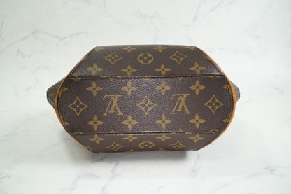[Rank AB] Louis Vuitton Monogram Ellipse PM Handbag Brown M51127 Vintage Auth
