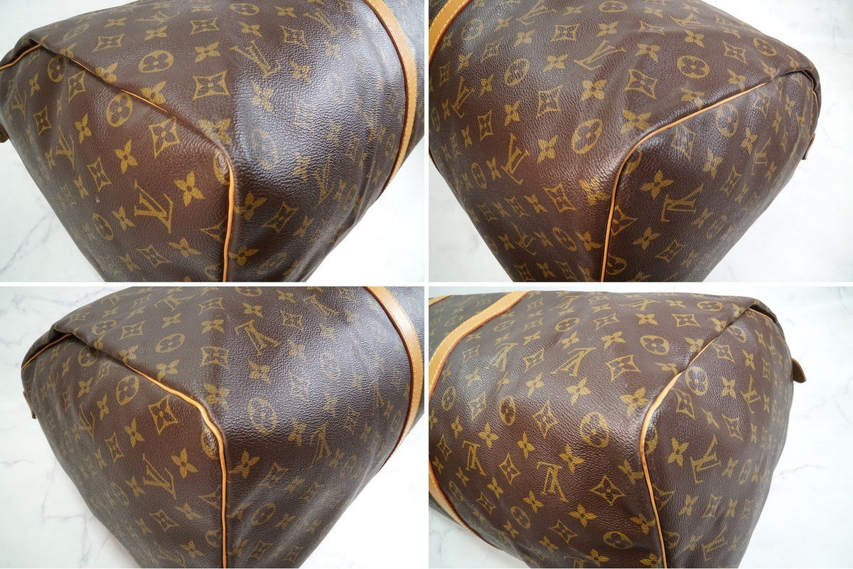 [Rank AB] Louis Vuitton Monogram Keepall 60 Travel Boston Bag M41422 Authentic