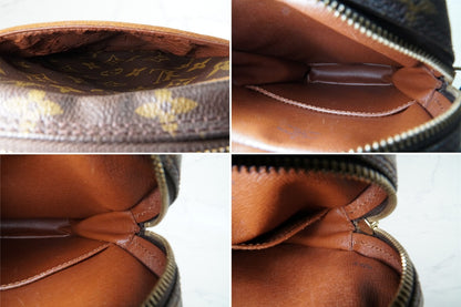 [Good] Louis Vuitton Monogram Danube Shoulder Bag M45266 Brown Vintage Crossbody