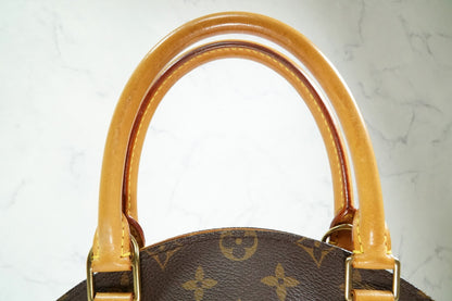 [Very Good] Louis Vuitton Monogram Ellipse PM Handbag Brown Canvas M51127 Auth
