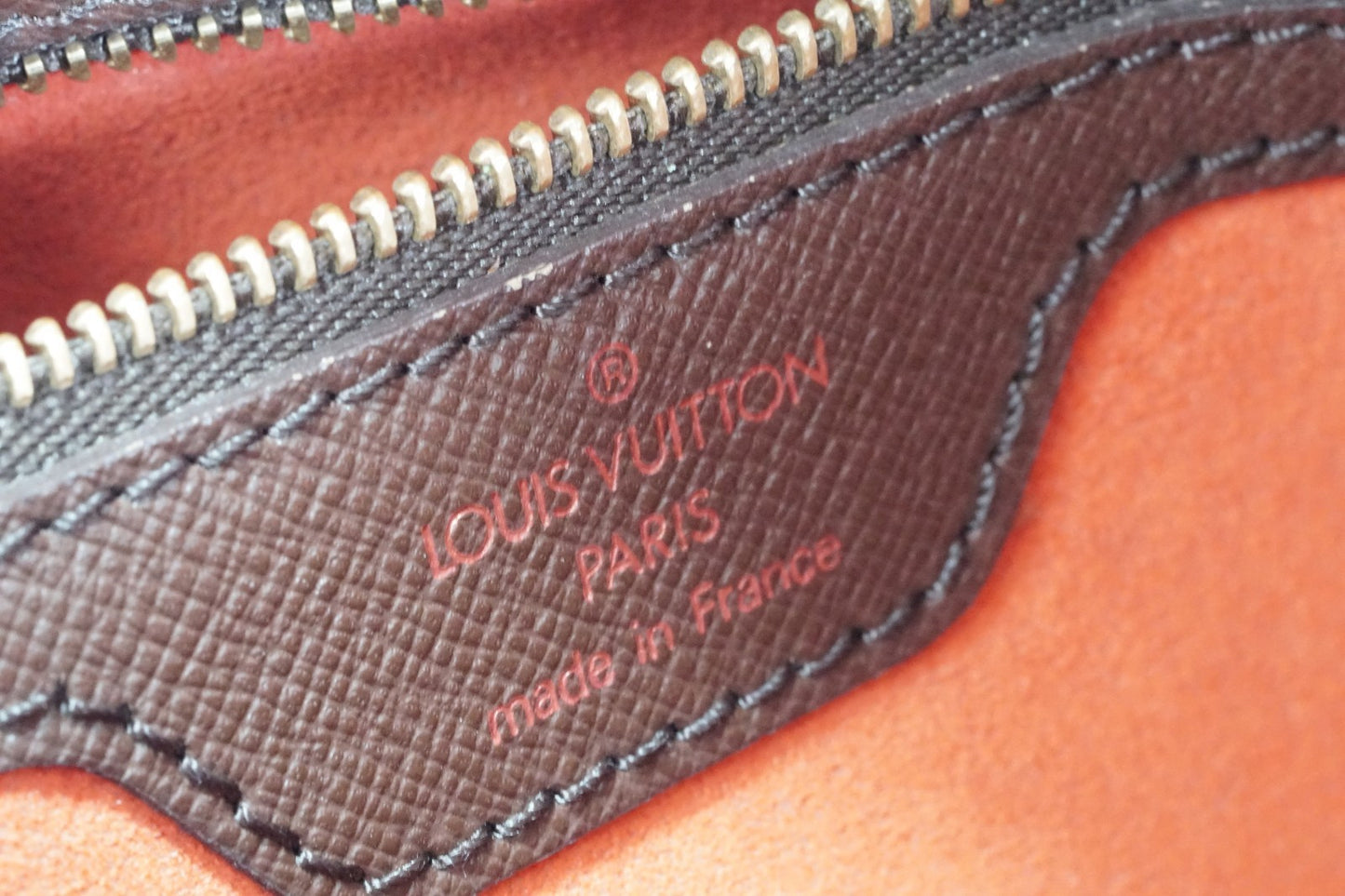 [Rank AB] Louis Vuitton Damier Ebene Marais PM N42240 Bucket Tote Bag Vintage