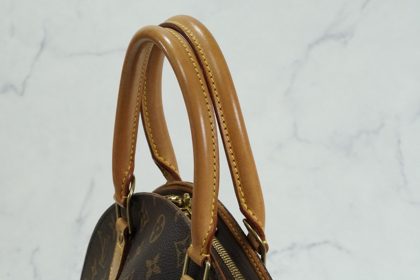 [Rank AB] Louis Vuitton Monogram Ellipse MM Handbag M51126 Brown Canvas w/ Box
