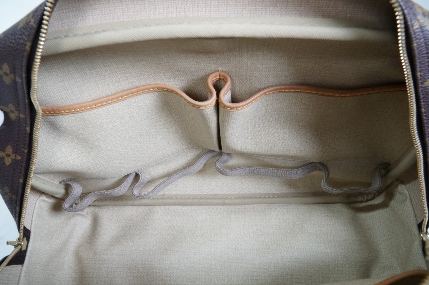 [Rank AB] Louis Vuitton Deauville M47270 Monogram Canvas Handbag Auth Vintage
