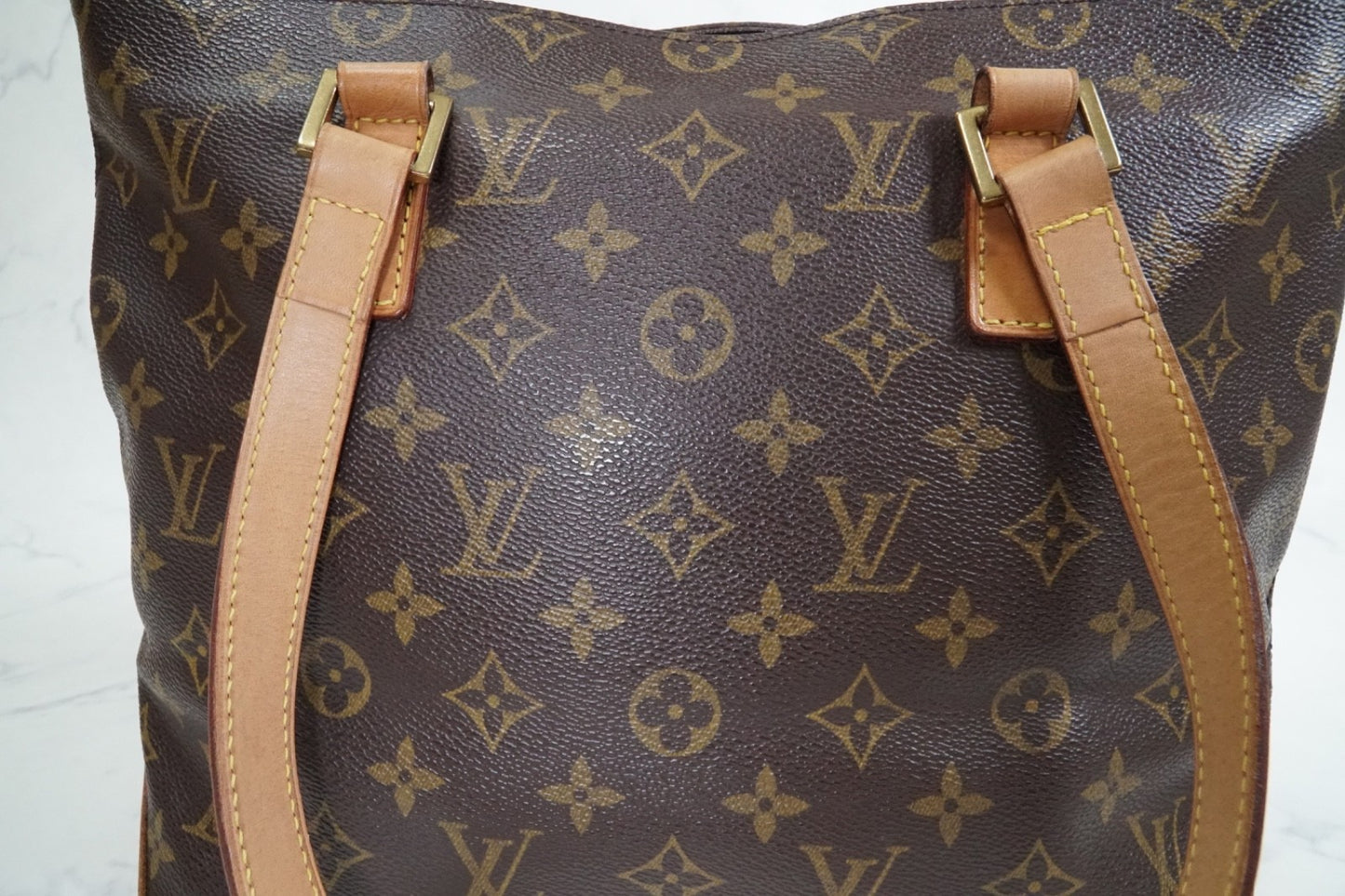 [Good Vintage] Louis Vuitton Monogram Cabas Piano Tote Shoulder Bag M51148 Purse