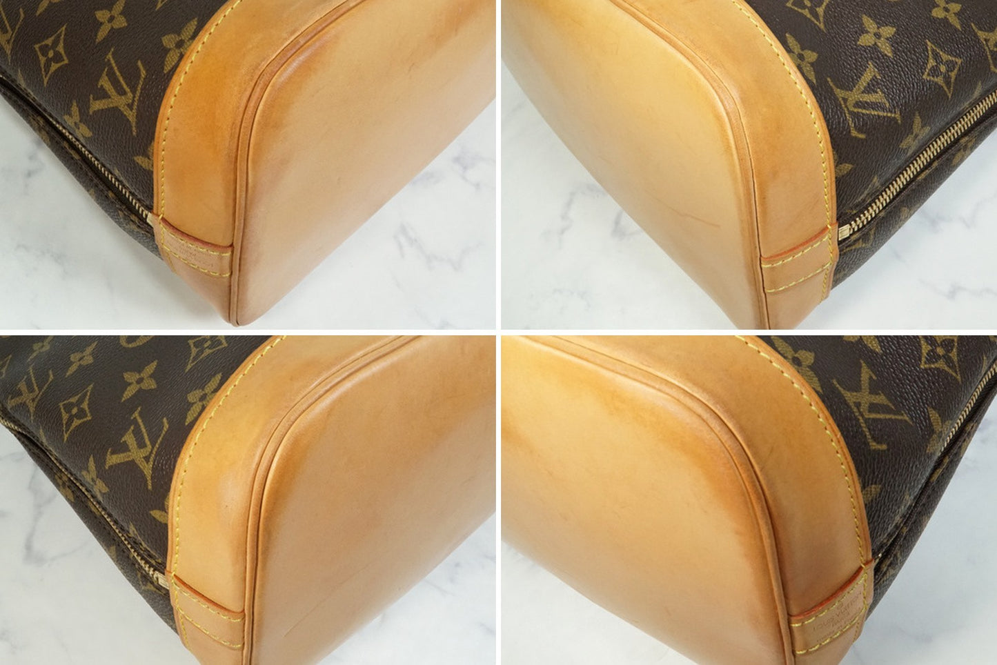 [AB Rank] LOUIS VUITTON Monogram Alma PM Handbag Tote Canvas Brown M51130 Auth
