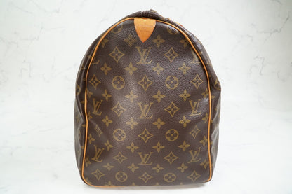 [AB Rank] Louis Vuitton Keepall 50 Monogram Canvas Travel Duffle Bag Vintage