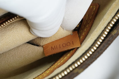 [Good] Louis Vuitton Monogram Looping MM Shoulder Bag M51146 Brown Authentic