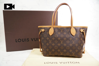 [EXCELLENT] LOUIS VUITTON Monogram Neverfull PM Tote Bag Brown AR1170 w/ Box
