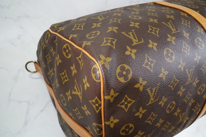 [AB] Louis Vuitton Keepall Bandouliere 60 M41412 Monogram Travel Bag Vintage