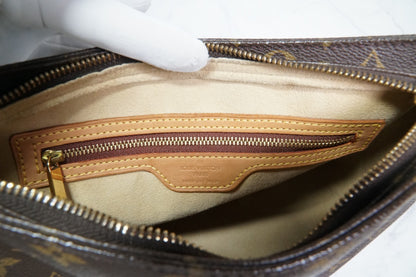 [Good] Louis Vuitton Monogram Looping MM Shoulder Bag M51146 Brown Authentic
