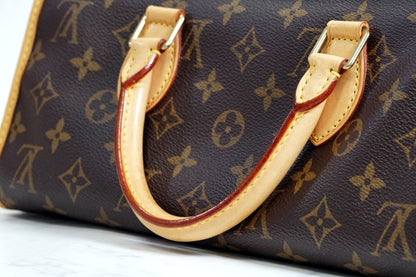 [Very Good] LOUIS VUITTON Monogram Popincourt Hand Bag M40009 Vintage Authentic