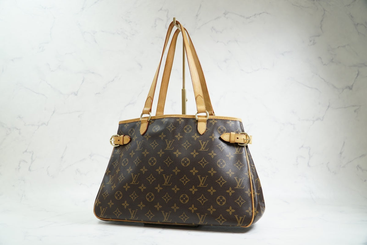 [Rank AB] Louis Vuitton Monogram Batignolles Horizontal M51154 Tote Bag Auth