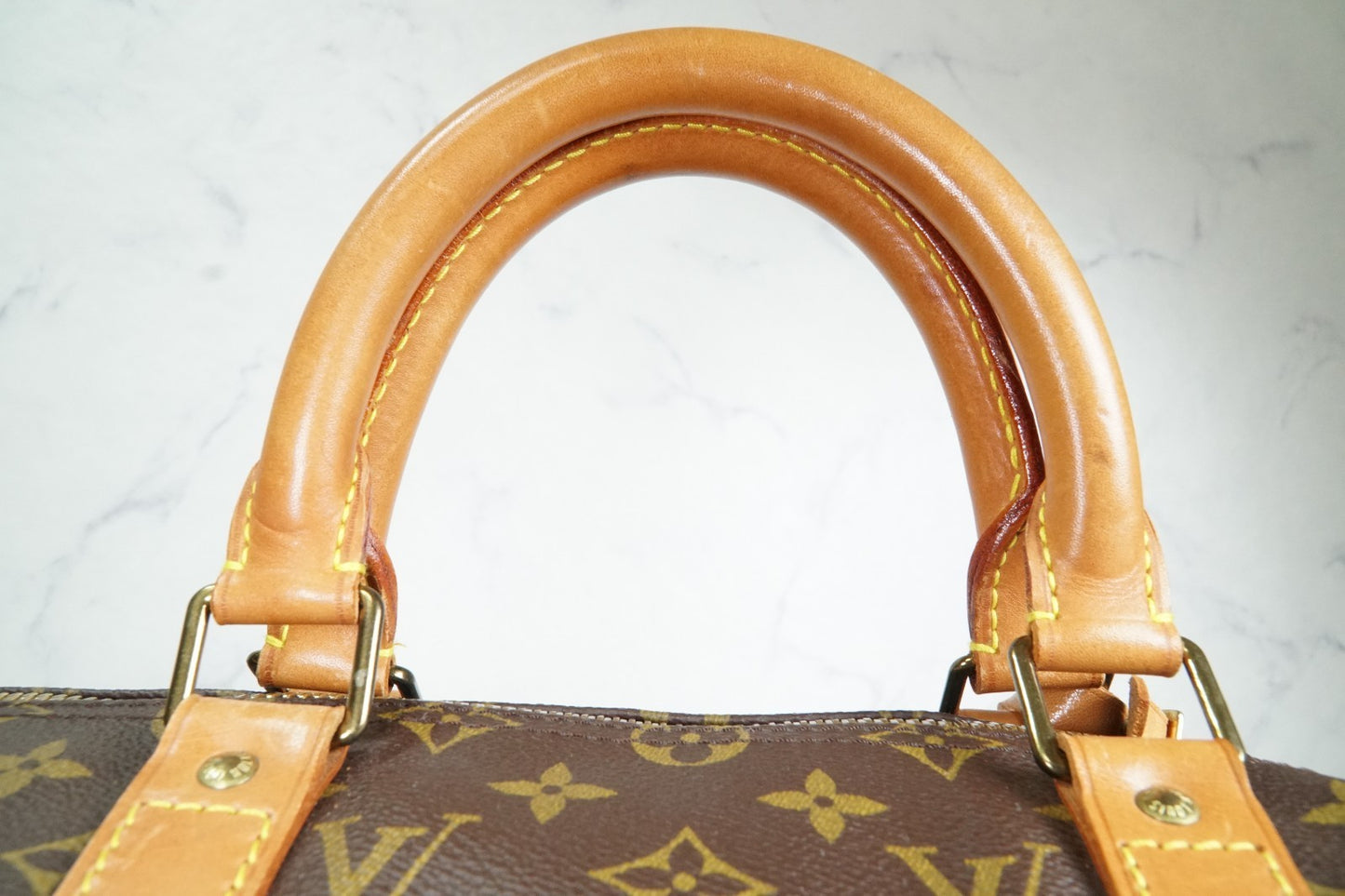 [Good] Louis Vuitton Monogram Keepall 50 Travel Boston Bag M41426 France VI882