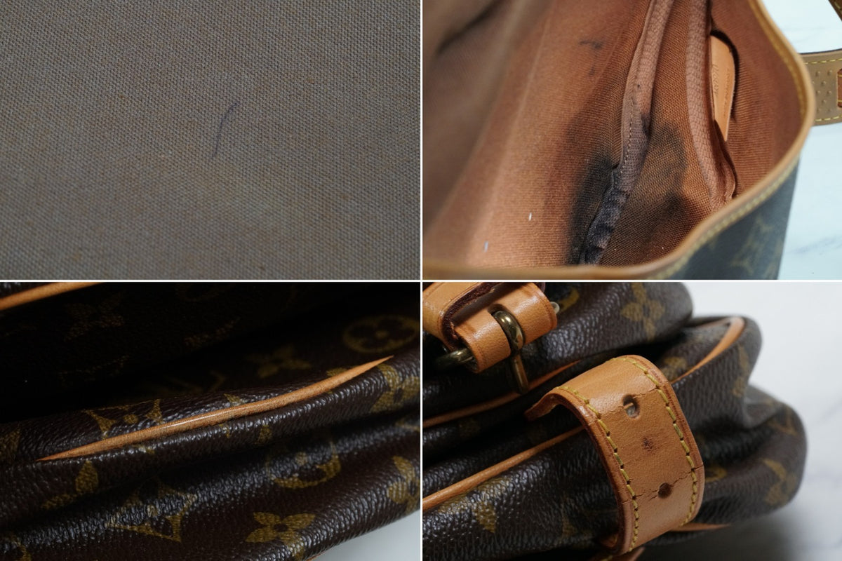 [Good] Louis Vuitton Monogram Saumur 30 Shoulder Bag M42256 Crossbody Vintage