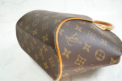 [Very Good] Louis Vuitton Monogram Ellipse PM Handbag Brown Canvas M51127 Auth