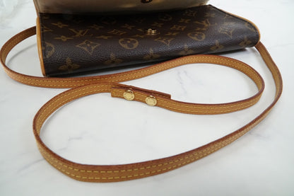 [USA-Made] Louis Vuitton Monogram Pochette Twin GM Shoulder Bag M51852 Authentic