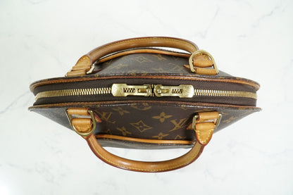 [Rank AB] Louis Vuitton Monogram Ellipse PM Handbag Brown M51127 Vintage Auth