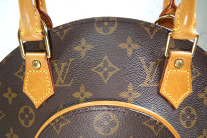 [Very Good] Louis Vuitton Monogram Ellipse PM Handbag Brown Canvas M51127 Auth