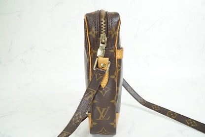 [Good] Louis Vuitton Monogram Danube Shoulder Bag M45266 Brown Vintage Crossbody