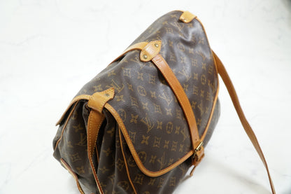 [Good] Louis Vuitton Monogram Saumur 35 Shoulder Bag M42254 Vintage Authentic