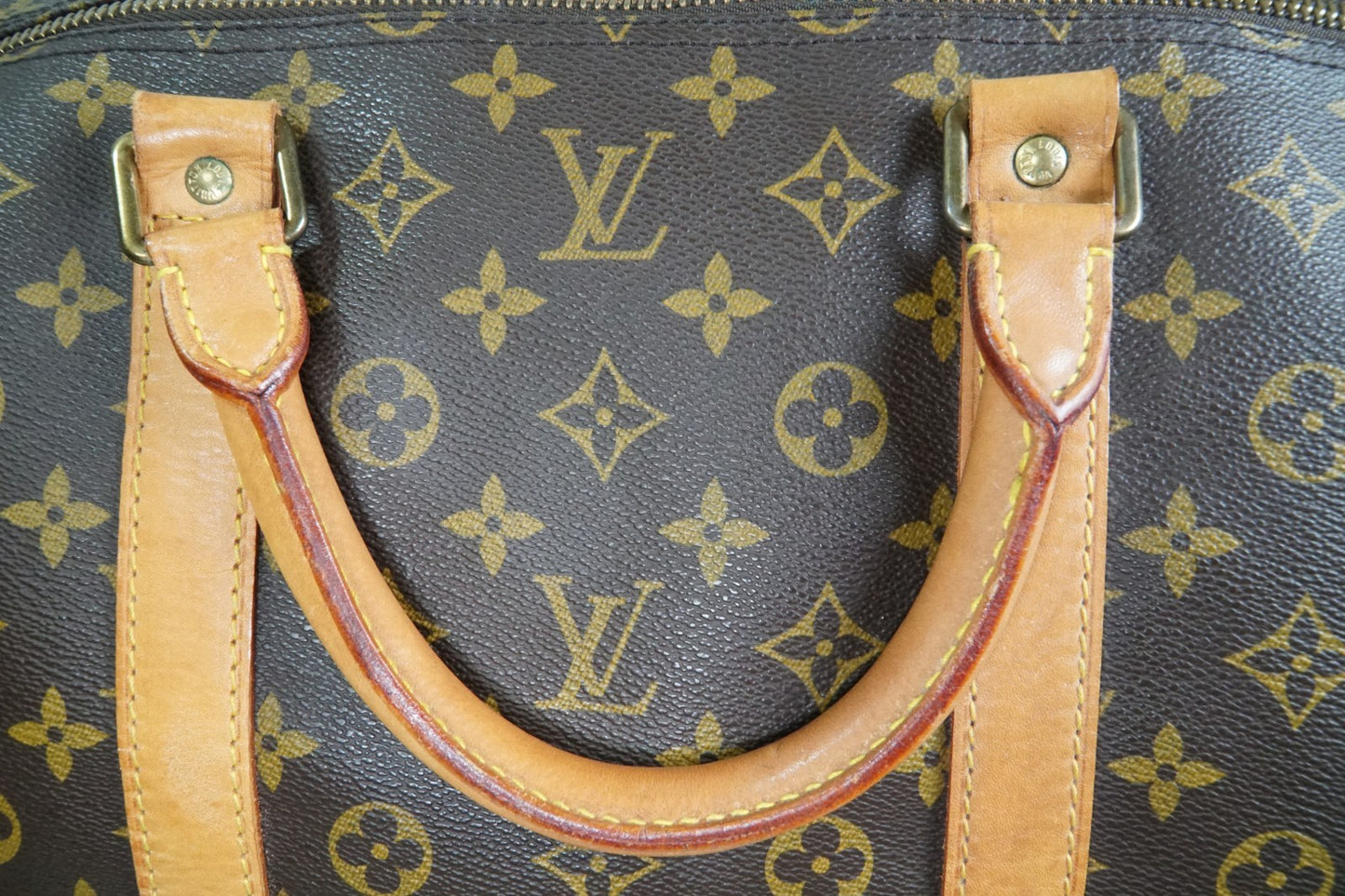 [AB] Louis Vuitton Keepall Bandouliere 60 M41412 Monogram Travel Bag Vintage