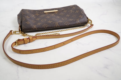 [Very Good] LOUIS VUITTON Monogram Favorite MM M40718 Shoulder Bag Purse w/Chain