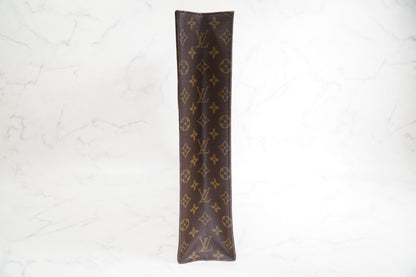 LOUIS VUITTON Sac Plat M51140 Monogram Canvas Tote Bag Handbag Vintage Authentic