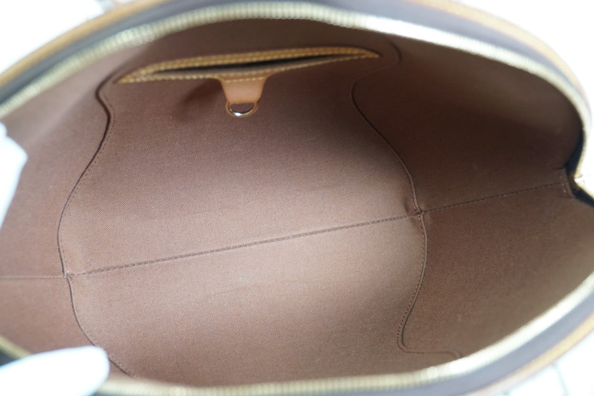 [Rank AB] Louis Vuitton Monogram Ellipse MM Handbag M51126 Brown Canvas w/ Box