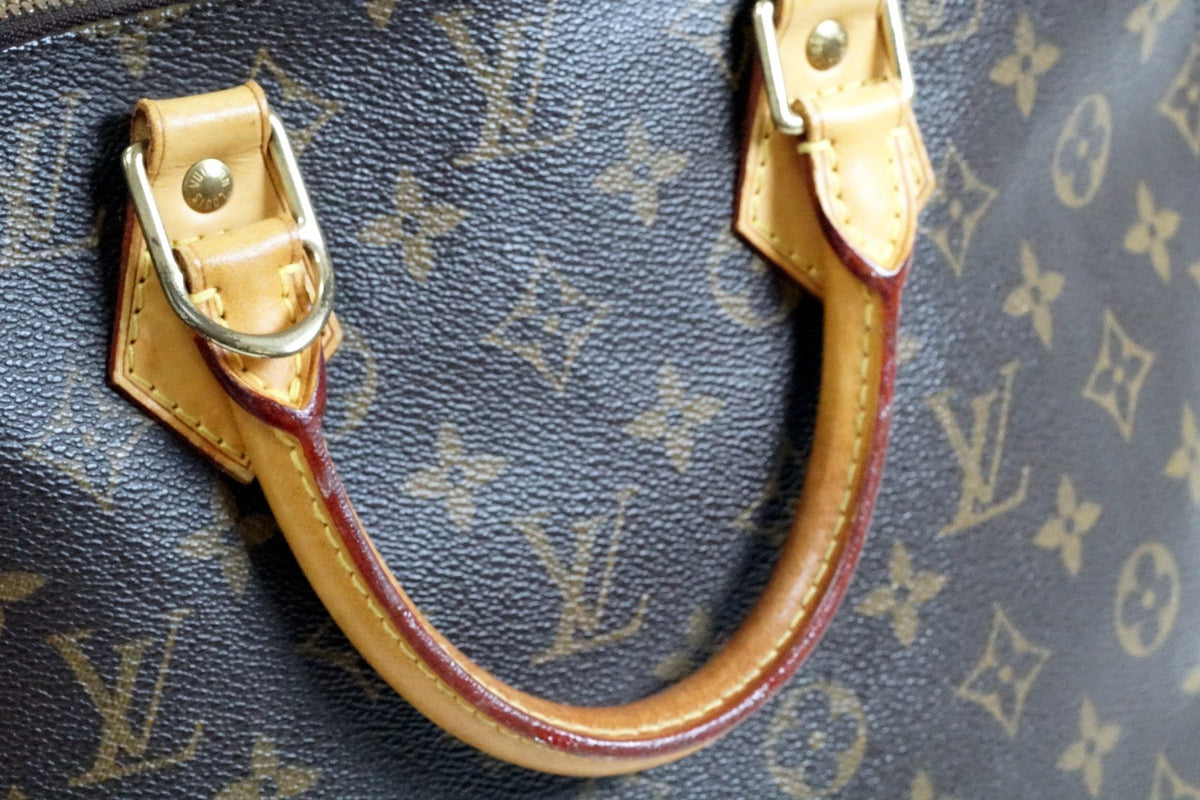 [Rank AB] Louis Vuitton Monogram Alma PM Handbag Brown M51130 Vintage Authentic