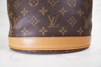 [Good] LOUIS VUITTON Monogram Bucket PM M42238 Shoulder Tote Bag Brown FL0052