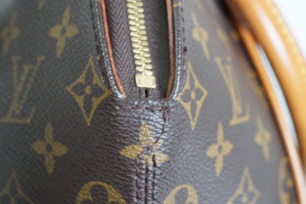 [Rank AB] Louis Vuitton Monogram Ellipse PM Handbag Brown M51127 Vintage Auth