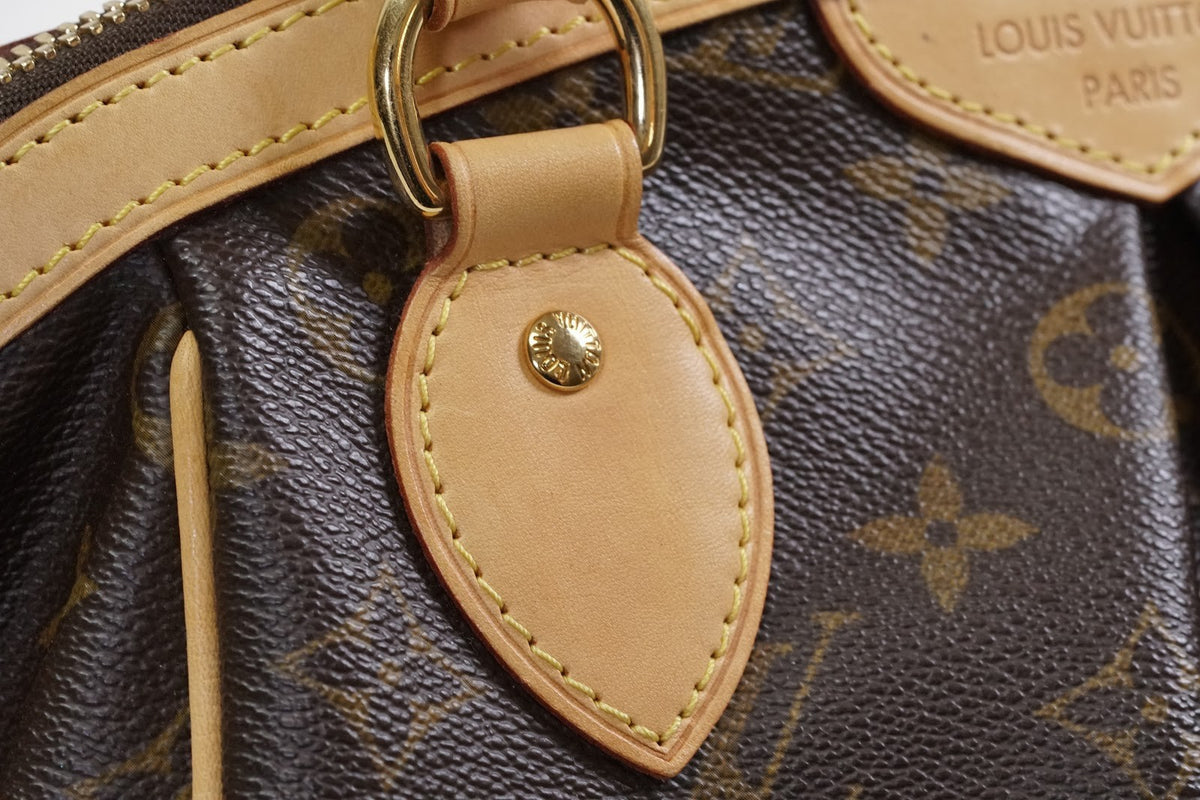 [EXCELLENT] LOUIS VUITTON Monogram Tivoli PM Tote Handbag Leather Brown M40143