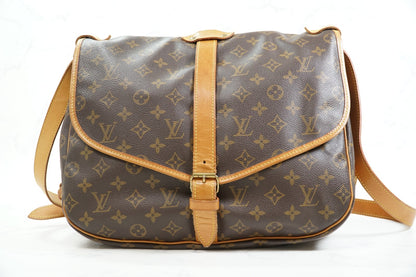 [Good] Louis Vuitton Monogram Saumur 35 Shoulder Bag M42254 Vintage Authentic