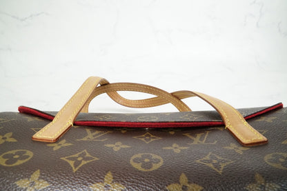 [AB Good] Louis Vuitton Monogram Sonatine Handbag M51902 Brown Canvas Authentic