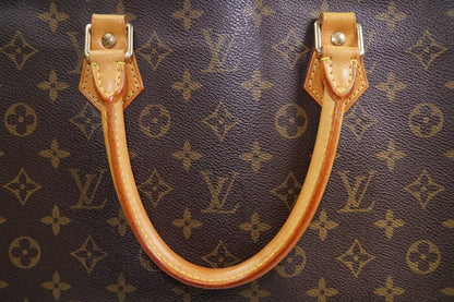 LOUIS VUITTON Sac Plat M51140 Monogram Canvas Tote Bag Handbag Vintage Authentic