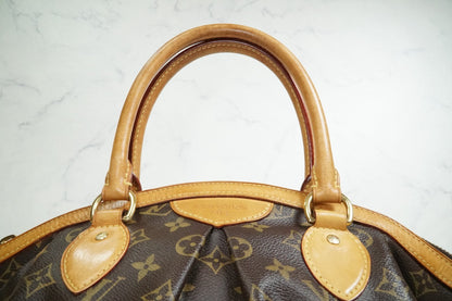 [AB Good] Louis Vuitton Monogram Tivoli PM Handbag M40143 Brown Vintage Canvas
