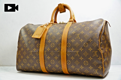 [Good] Louis Vuitton Keepall 45 Monogram Canvas Vintage Boston Travel Bag M41428