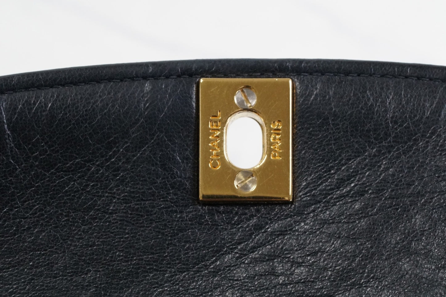 [VERY GOOD] CHANEL Vintage Diana Matelasse Chain Shoulder Bag Black Lambskin