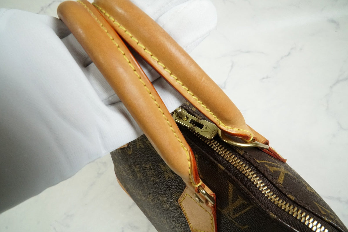 [AB Rank] LOUIS VUITTON Monogram Alma PM Handbag Tote Canvas Brown M51130 Auth