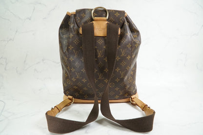[Good] Louis Vuitton Monogram Montsouris GM Backpack Rucksack M51135 Vintage