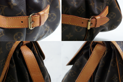 [Good] Louis Vuitton Monogram Saumur 35 Shoulder Bag M42254 Vintage Authentic