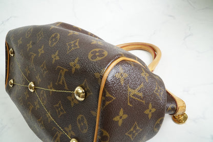 [AB Good] Louis Vuitton Monogram Tivoli PM Handbag Brown Canvas M40143 Authentic