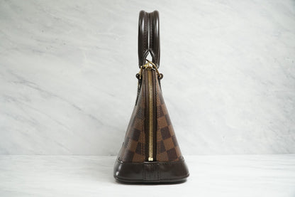 [Excellent] Louis Vuitton Damier Ebene Alma BB 2Way Handbag Shoulder Bag N41221