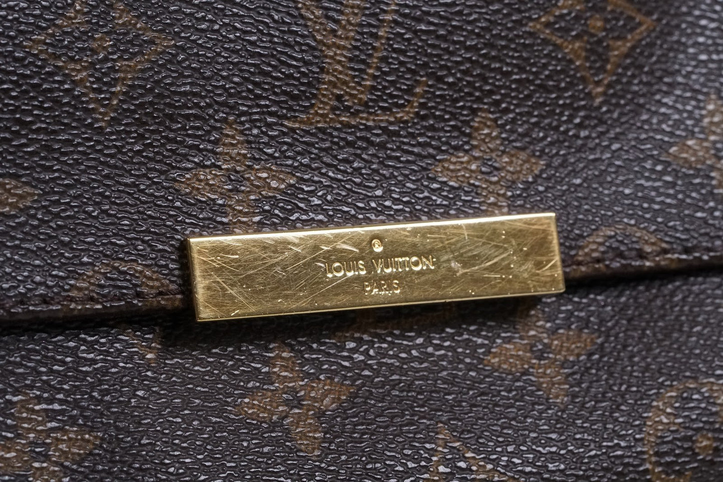 [Very Good] LOUIS VUITTON Monogram Favorite MM M40718 Shoulder Bag Purse w/Chain