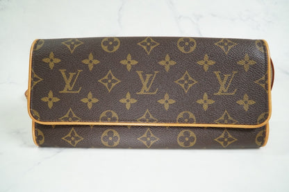 [Excellent] Vintage Louis Vuitton Monogram Pochette Twin GM Crossbody Bag M51852