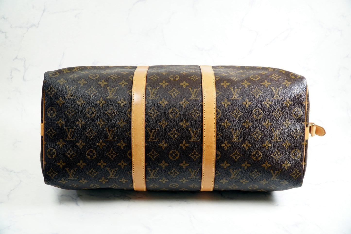[Rank AB] LOUIS VUITTON Monogram Keepall Bandouliere 50 Travel Boston Bag M41416