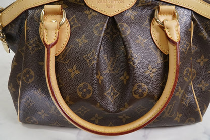 [EXCELLENT] LOUIS VUITTON Monogram Tivoli PM Tote Handbag Leather Brown M40143