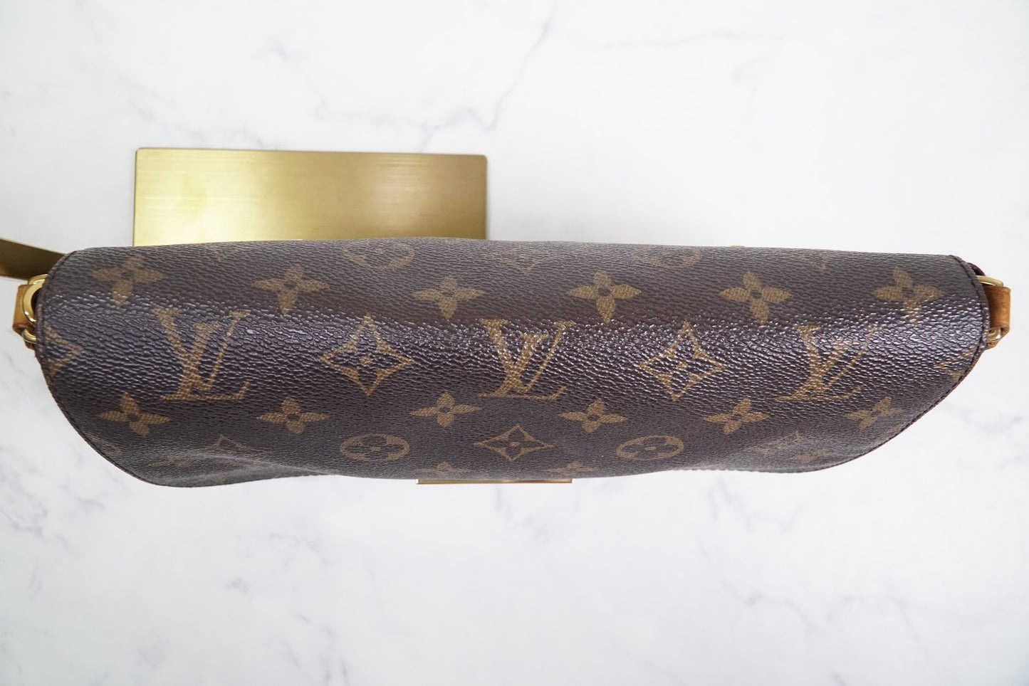 [Very Good] LOUIS VUITTON Monogram Favorite MM M40718 Shoulder Bag Purse w/Chain